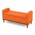 Banc en tissu avec accoudoirs rembourrés