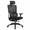 Chaise de bureau ergonomique en maille avec accoudoirs et appuie-tête